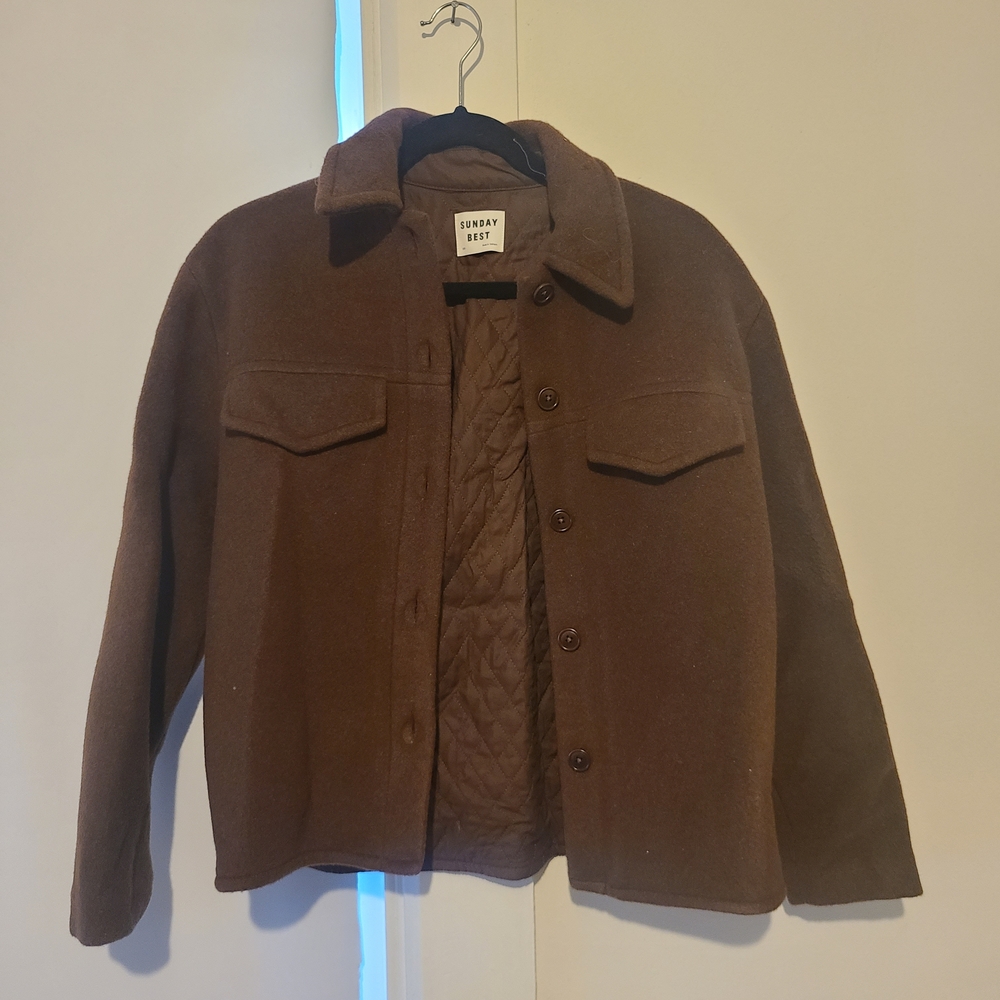 Sunday Best Chocolate Brown Shirt Jacket